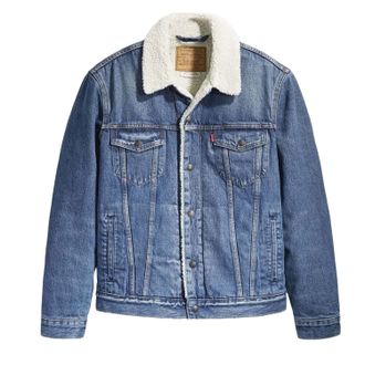 Levi's Heren Sherpa Truckerjack Type III (Blauw)