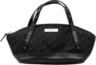 Dior Pre-owned Mini Bags, female, Black, Size: ONE SIZE Pre-owned Canvas Mini Bag