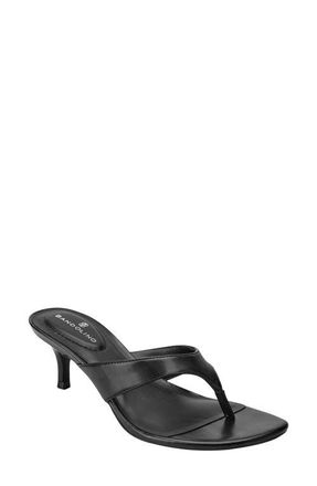 Bandolino Ammer Kitten Heel Flip Flop in Black at Nordstrom, Size 5.5