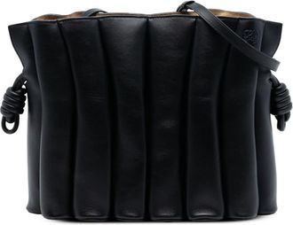 Loewe Pre-owned Loewe Calfskin Ondas Flamenco Knot Crossbody Ladies 052031