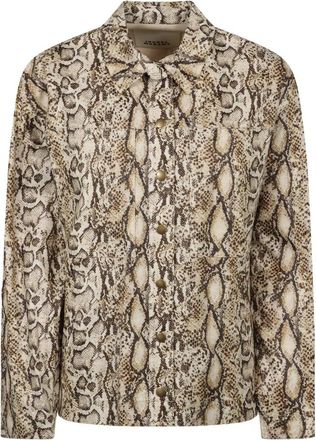 Isabel Marant Floran Shirt - Dames - Zomerjassen - Veelkleurig - S - Katoen - Jassen