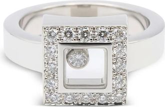 Chopard Anello Happy Diamonds in oro bianco 18 carati anni 2010 - Argento
