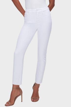 Good American Womens Good Straight Jeans In White