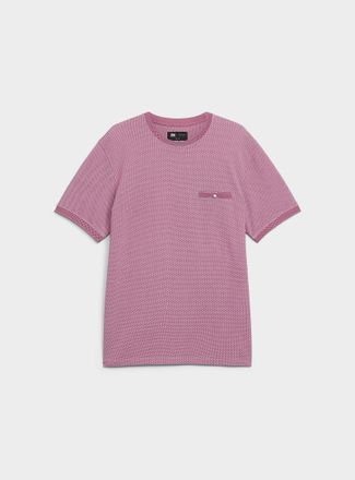 Le 31 Mens Embossed honeycomb T-shirt Standard fit