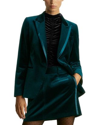 Reiss Parisa Velvet Blazer