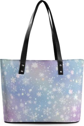 Generic Snowy Tote Bags for Women Cute Shoulder Purses Handbags