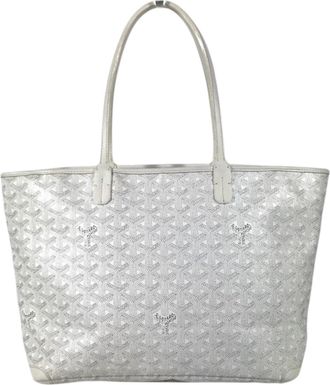 Goyard White Pvc Leather Shoulder Bag Tote Bag (Pre-Owned)