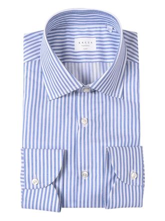 Xacus striped cotton shirt - men - Cotton - 39 - Blue