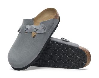 Birkenstock Womens Boston Braided Clog In Basalt Grey