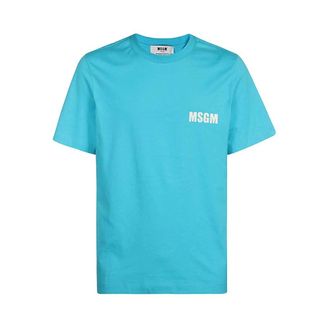 Msgm Logo Detail Cotton T-shirt