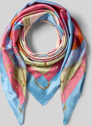 Guess Tuch mit Logo-Print Modell Kefiah in Fuchsia, Größe 1