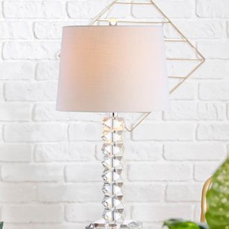 Jonathan Y Designs Julia 25.5 Crystal LED Table Lamp
