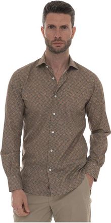 Carrel Casual Overhemd - Heren - Casual Overhemden - Grijs - M - Katoen - Overhemden