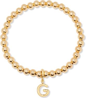 Brook & York Makenna Initial Charm Bracelet in Gold - G at Nordstrom