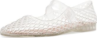 Mia Coco Womens Flat Shoes Clear : 10 M, Synthetic