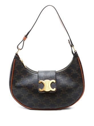 Celine 2020-2025 Ava Triomphe logo shoulder bag - Brown
