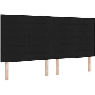 vidaXL Vidaxl - Cama Tipo Box Spring Con Colch&oacute;n Negro 200 X 200 Cm Tela