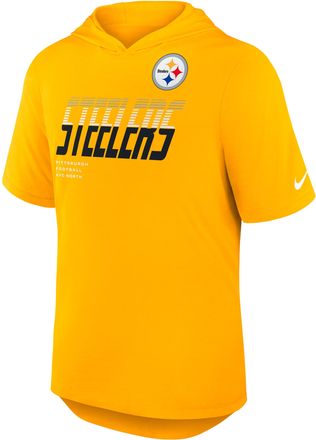 Nike Pittsburgh Steelers Nike Mens Dri-FIT NFL Hooded T-Shirt in Brown | 03NB76I7L-W9H