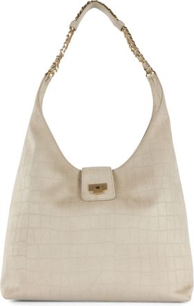 Elisabetta Franchi Vanilla Hobe Suede Bag