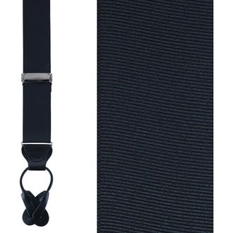Trafalgar Store Phoenix 38mm Grosgrain Non Stretch Ribbon Button End Suspenders in Black at Nordstrom