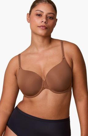 Harper Wilde Base T-Shirt Bra in Brown at Nordstrom, Size 38Ddd