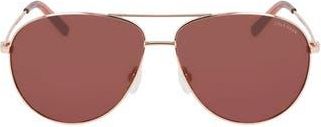 Cole Haan 61mm Aviator Sunglasses in Shiny Rose Gold at Nordstrom Rack