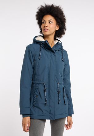 Ragwear Parka RAGWEAR MONADIS WARM, Damen, Gr. L (40), blau (night blau), Web, Obermaterial: 100% Polyester, unifarben, Po-bedeckend, Rippb&uuml;ndchen, Jacken Par