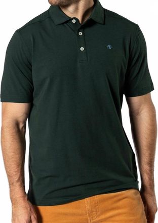 Duck Head Hanover Pima Cotton Polo In Spruce Green