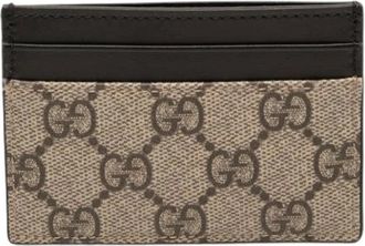 Gucci Pre-owned Wallets, female, Beige, Size: ONE SIZE Pre-owned Card Holder