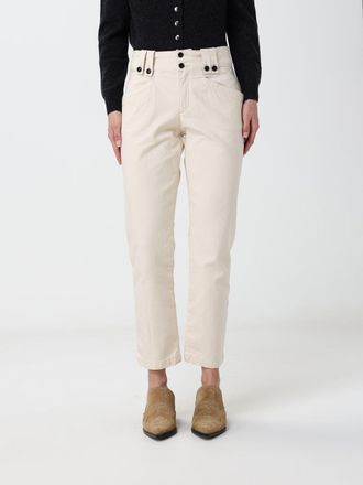 Isabel Marant Birdy Mid-Rise Stretch-Cotton Skinny Trousers