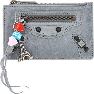 Balenciaga Le City leather cardholder pouch Woman One Size