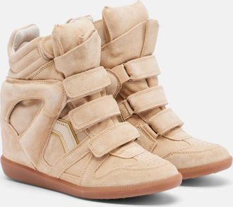 Isabel Marant Bekett suede wedge sneakers