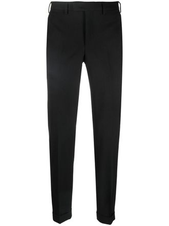 Pantaloni Torino straight-leg tailored trousers - men - Spandex/Elastane/Virgin Wool - 56 - Black
