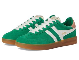Gola Cyclone Womens Walking Shoes Emerald/Off White/Terracotta/Gum : 9.5 B - Medium, Leather