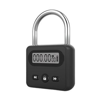 OEM Timer In Metallo, Tempo Massimo 999 Ore, Ricaricabile Tramite Usb, Display Lcd, Nero