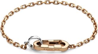 Gucci Link naar liefdesketting armband in roze goud en witgoud - Dames - Armbanden - Roze - ONE Size - Accessoires