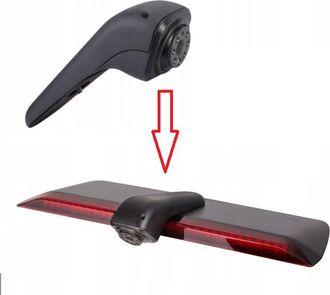 OEM C&aacute;mara De Marcha Atr&aacute;s Integrada En La Luz De Freno Para Vw Crafter Ii E-crafter A Partir De 2017, Ahd 1080p, 4 Pines
