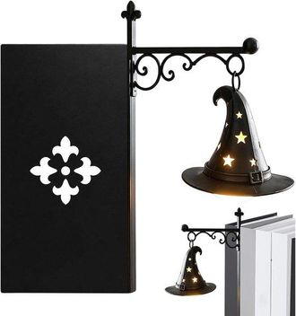 OEM Linterna De Biblioteca, Estilo Sombrero De Bruja, L&aacute;mpara Led Antigua Para Rinc&oacute;n De Lectura, Tono C&aacute;lido, Ideal Para Decoraciones De Halloween