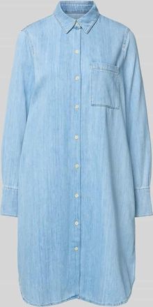 Marc O'Polo A-Linie Jeanskleid aus reiner Baumwolle in Hellblau Melange, Gr&ouml;&szlig;e XL