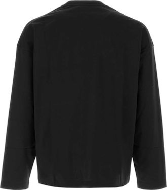 Jil Sander Mens Cotton T-Shirt Black