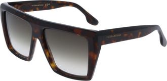 Victoria Beckham Brown Acetate Womens Sunglasses