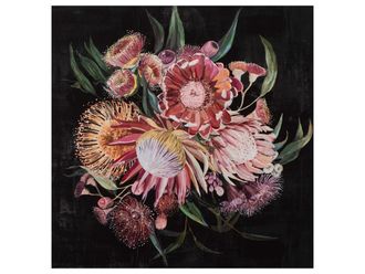 Schubiger M&ouml;bel Bild Blumenstrauss Auf Dunklem Hintergrund 2