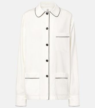 Toteme Oversized silk shirt