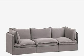 Sklum Sklum - Sof&aacute; Modular De 3 Piezas En Lino Y Algod&oacute;n Grace