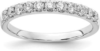 Diamond2Deal 14k Gold Lab Grown Diamond Wedding Band Ring 1/2Ct Clarity- VS Color- G-H