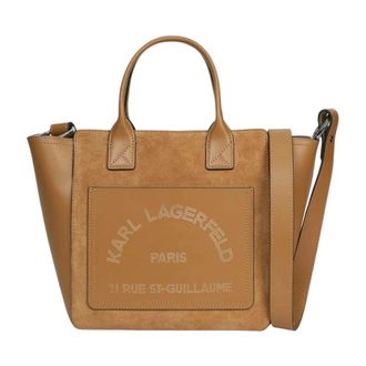 Karl Lagerfeld K/Daily Tote - Dames - Handtassen - Bruin - ONE Size - Leer - Tassen