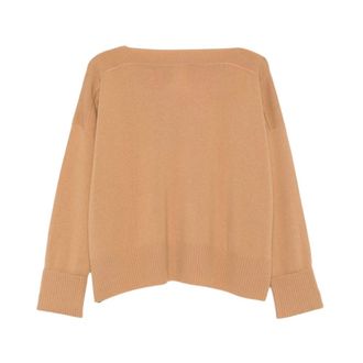 Pennyblack Maglia - Dames - Ronde hals truien - Beige - L - Wol - Truien & Vesten