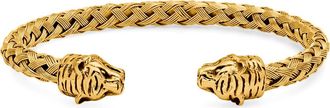 HMY Jewelry Braided Wire Tiger Cuff Bracelet in Yellow at Nordstrom Rack