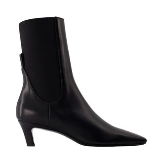 Toteme The Mid Heel Boots - female - Tot&ecirc;Me - Heeled Boots - Black - 5 UK - Shoes