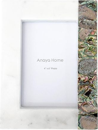 Anaya with Love Rainbow Pearl Marble Picture Frames in White at Nordstrom, Size 3Ft 0In X 3Ft 0In